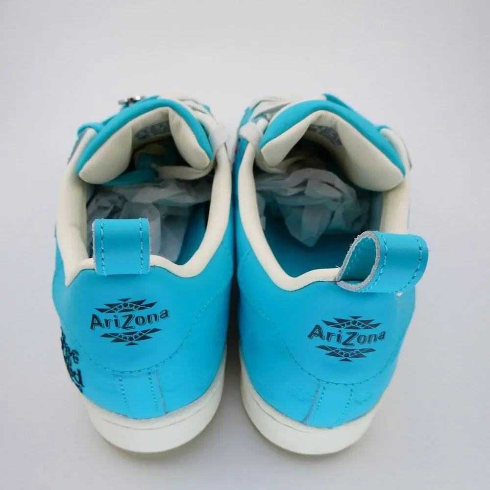 adidas Mens 9.5 Womens 11 Arizona x Superstar Have an Iced Day Teal White GZ2871